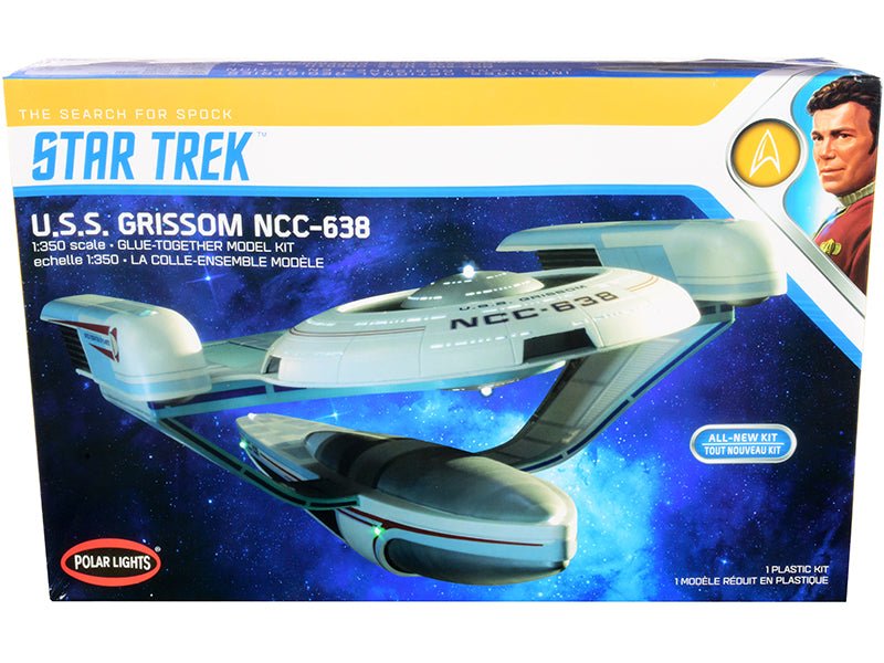 Skill 2 Model Kit U.S.S. Grissom NCC-638 Starship "Star Trek III: The Search for Spock" (1984) Movie 1/350 Scale Model by Polar Lights  free shipping USA