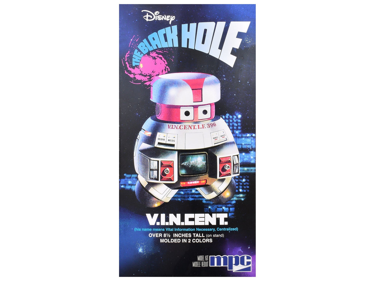 Skill 2 Model Kit V.I.N.CENT. Robot "The Black Hole" (1979) Movie 1/6 Scale Model by MPC  free shipping USA