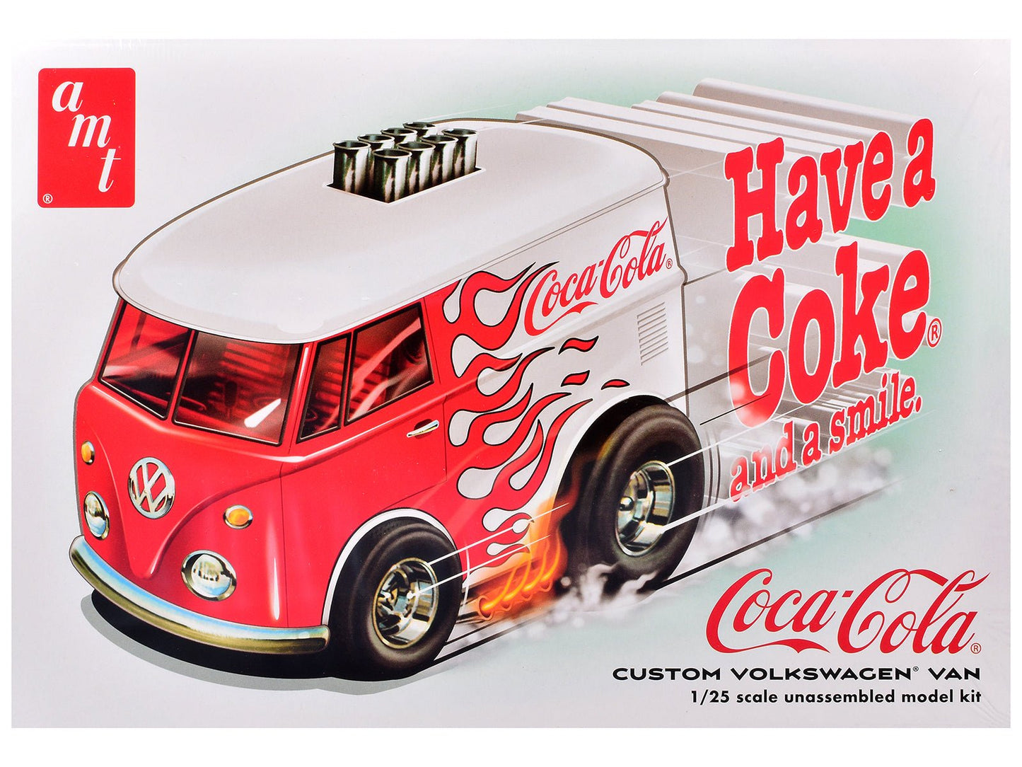 Skill 2 Model Kit Volkswagen Van Show Rod "Coca-Cola" 1/25 Scale Model by AMT  free shipping USA
