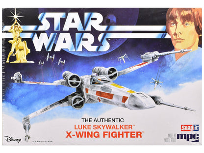 Skill 2 Snap Model Kit Luke Skywalker X-Wing Fighter "Star Wars: A New Hope" (1977) Movie 1/63 Scale Model by MPC  free shipping USA