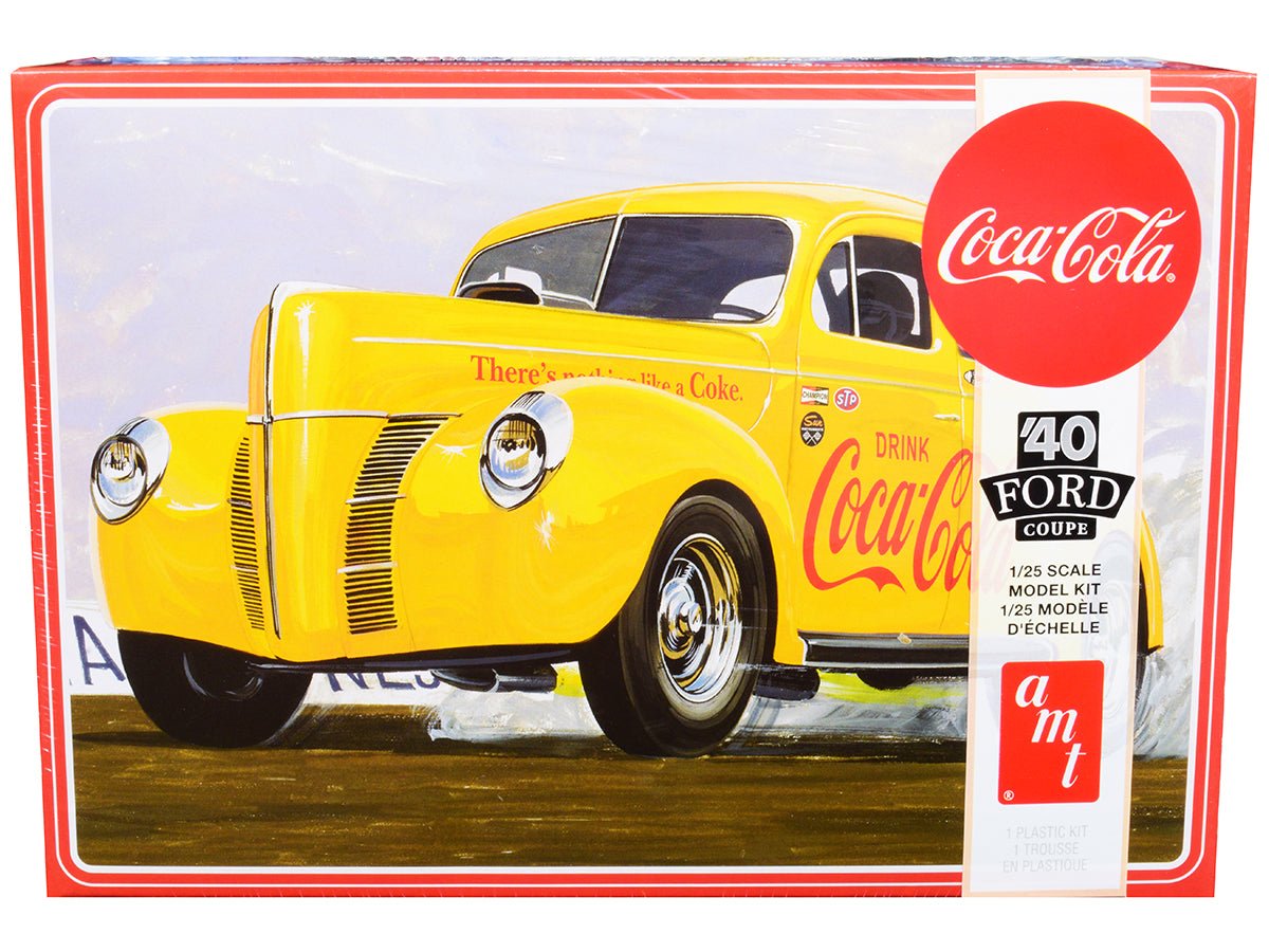 Skill 3 Model Kit 1940 Ford Coupe "Coca-Cola" 1/25 Scale Model by AMT  free shipping USA