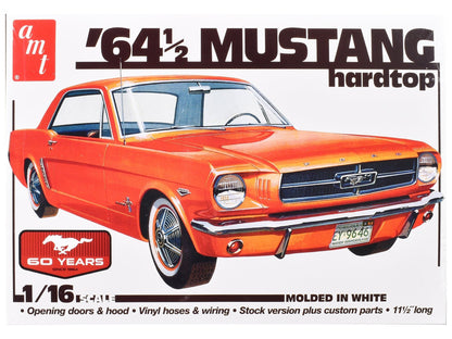 Skill 3 Model Kit 1964 1/2 Ford Mustang Coupe 60th Anniversary 1/16 Scale Model by AMT  free shipping USA