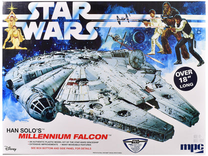 Skill 3 Model Kit Han Solo's Millennium Falcon "Star Wars: A New Hope" (1977) Movie 1/72 Scale Model by MPC  free shipping USA