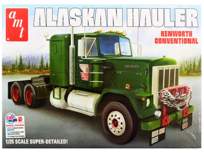 Skill 3 Model Kit Kenworth Conventional Tractor "Alaskan Hauler" 1/25 Scale Model by AMT  free shipping USA