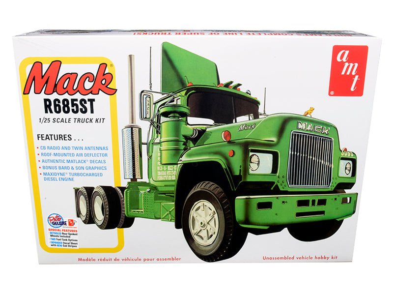 Skill 3 Model Kit Mack R685ST Semi Tractor Truck 1/25 Scale Model by AMT  free shipping USA