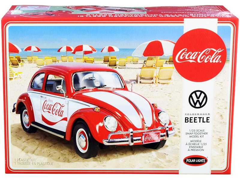 Skill 3 Snap Model Kit Volkswagen Beetle "Coca-Cola" 1/25 Scale Model by Polar Lights  free shipping USA