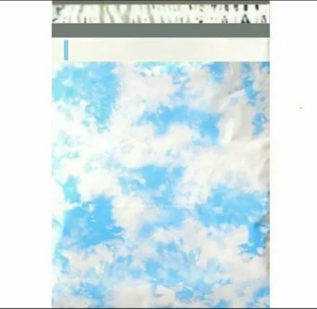 Sky Tie Dye Clouds Poly Mailers Size 19x24 Colorful Shipping Bags