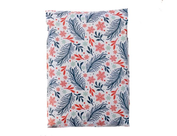 Snowflake Christmas Mistletoe Poly Mailers Size 10x13 Shipping Bags
