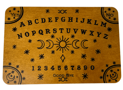 Small Solar Moon Spirit Board - Light Stain