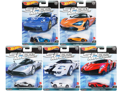 "Speed Machines" 5 piece Set "Car Culture" Series Diecast Model Cars by Hot Wheels  free shipping USA