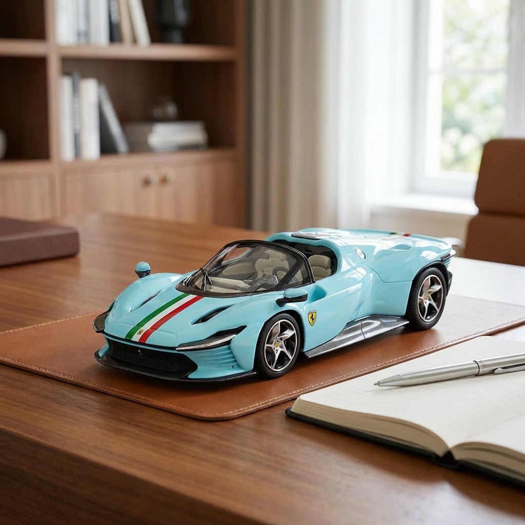 Speedster™ Diecast Model - Ferrari Daytona SP3 Light Blue  free shipping USA