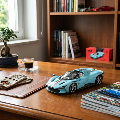 Speedster™ Diecast Model - Ferrari Daytona SP3 Light Blue  free shipping USA
