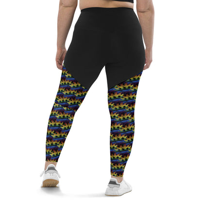 LGBTQ+ Libertarian Porcupine Sports Leggings by Proud Libertarian
