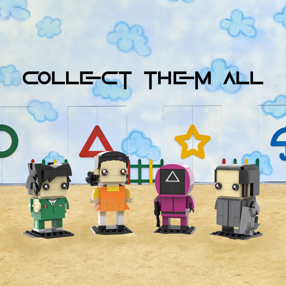 Gi-hun (Player 456) - Squid Game - Custom Brick Building Set - Made with LEGO® Parts