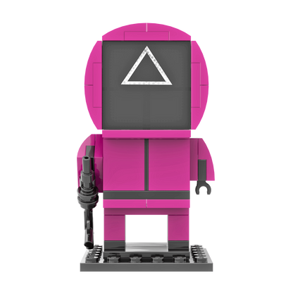 Squid Game Guard Brick Building Set - Custom Set - Made Using LEGO® Parts