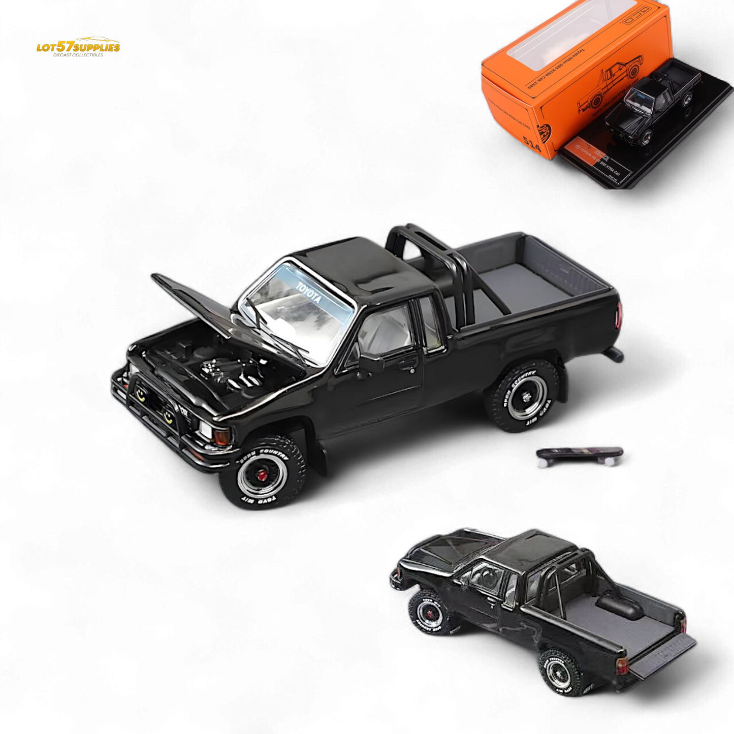 GCD Toyota Hilux SR5 in Black 1:64 KS-062-514