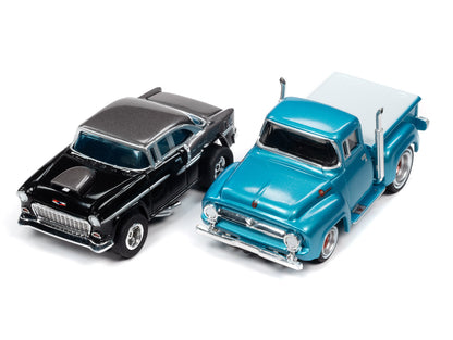 Auto World 1955 Chevy Bel Air 1956 Ford Pickup for AFX Ho scale Slot Car