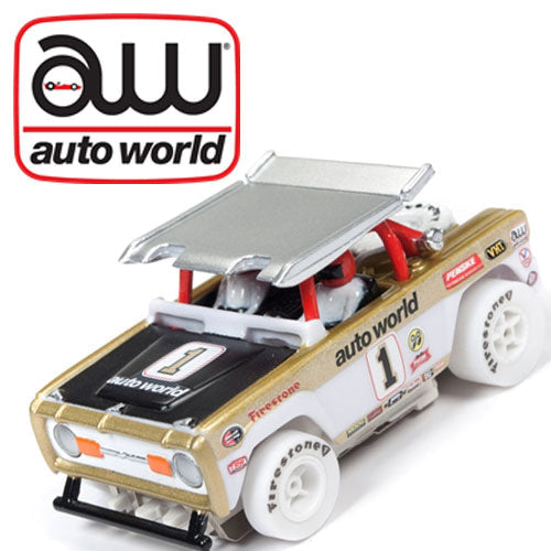 Auto World iWheels Ford Baja Bronco White Xtraction AFX Ho slot Car