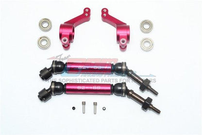 GPM STEEL ALUMINUM WIDEN REAR CVD DRIVE SHAFT KNUCKLE ARM TRAXXAS SLASH 4X4 RED