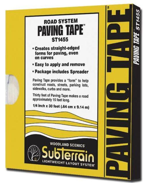 Woodland Scenics ST1455 N/HO Paving Tape 1/4"x30' Train Scenery