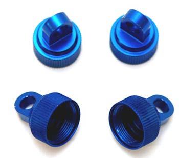 STRC ST3767B Aluminum Upper Shock Cap Blue Traxxas Slash Rustler Bandit Stampede
