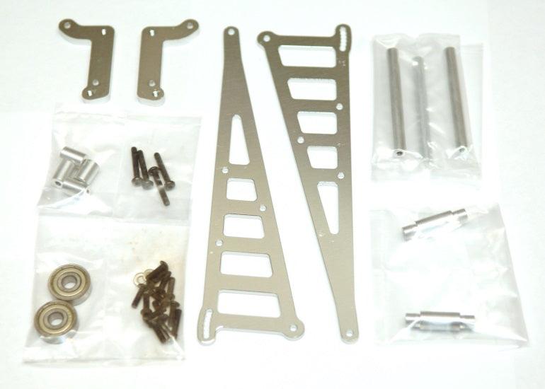 STRC STC71071S Aluminum SILVER Wheelie Bar Kit Associated DR10