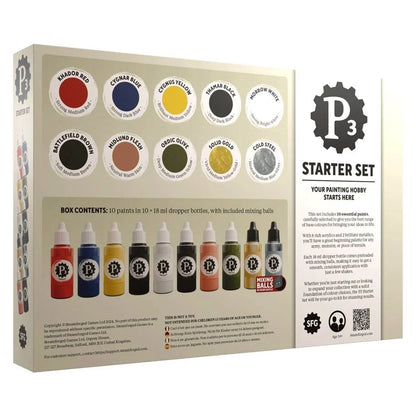 P3: Starter Box of 10 Paints