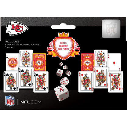 Kansas City Chiefs - 2-Pack Playing Cards & Dice Set by MasterPieces Puzzle Company INC