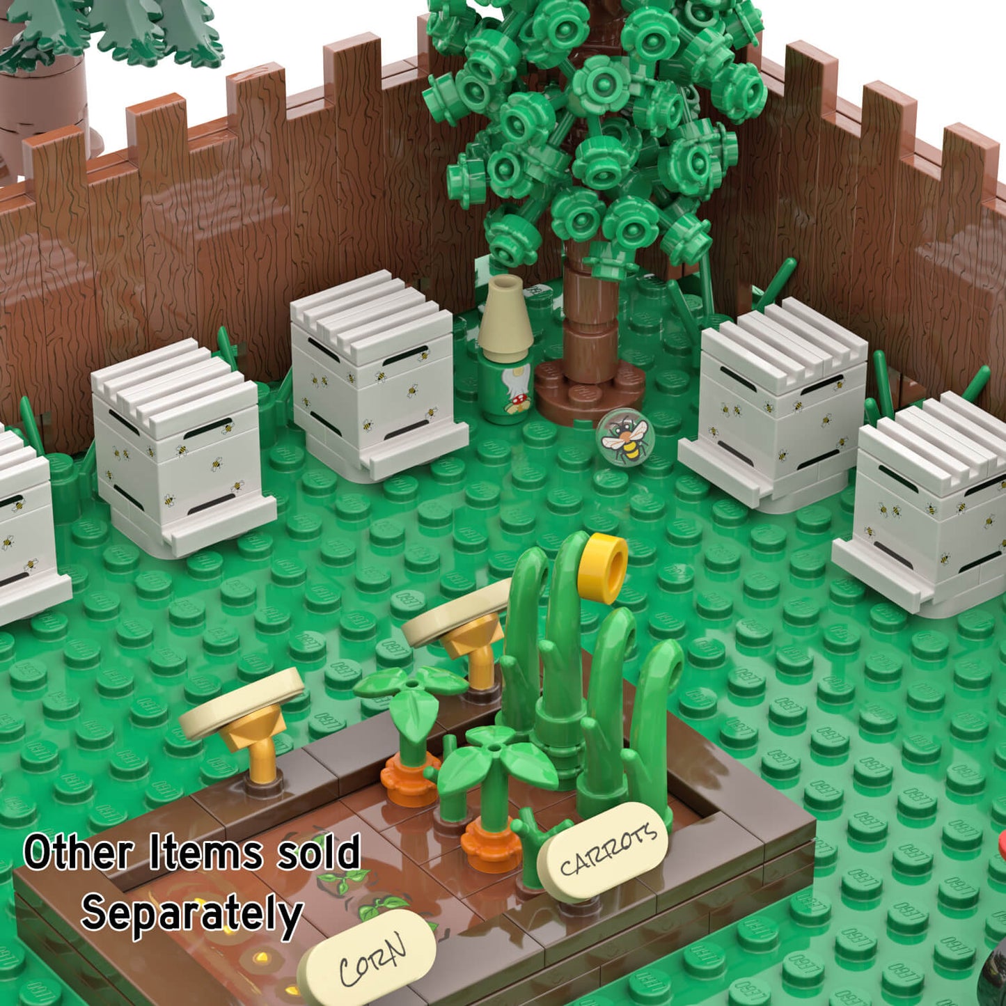 Planter Box - Garden - Custom Build -  Minifig Scale - Made Using LEGO® Parts