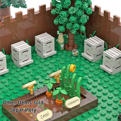Planter Box - Garden - Custom Build -  Minifig Scale - Made Using LEGO® Parts