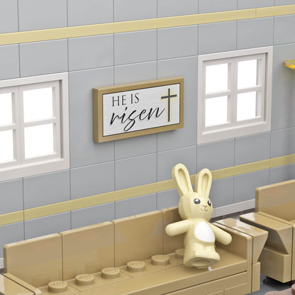 He Is Risen - Easter - Custom Printed - Made Using LEGO® Parts