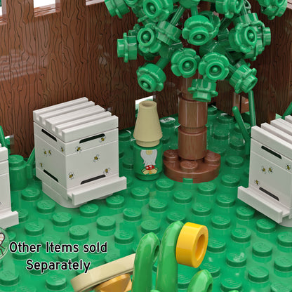 Green Garden Gnome - Custom Printed - Made Using LEGO® Parts