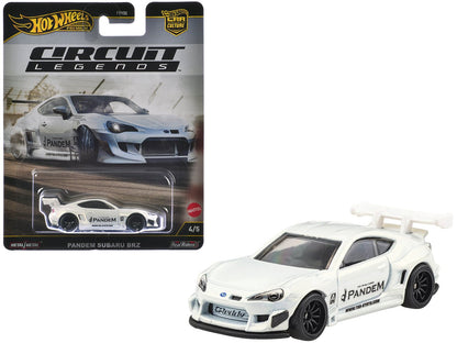Subaru BRZ Pandem RHD (Right Hand Drive) White Metallic "Circuit Legends" Series Diecast Model Car by Hot Wheels  free shipping USA