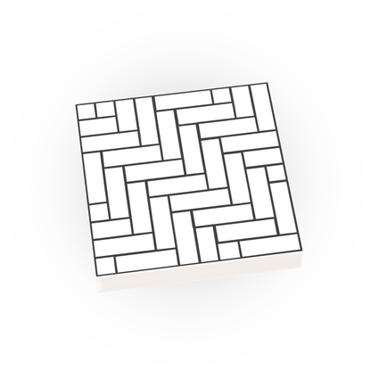 Subway Tile for Floor & Wall - Custom Printed - Made Using a LEGO® Tile