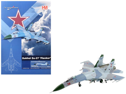 Sukhoi Su-27 Flanker-B Fighter Aircraft "Red 36 Barents Sea 941st IAP" (1987) Soviet Air Force "Air Power Series" 1/72 Diecast Model by Hobby Master  free shipping USA