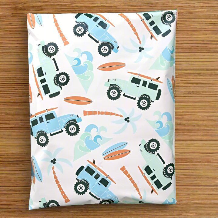 Summertime Poly Mailers Size 12x15.5 Camping Surfing Shipping Bags