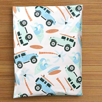 Summertime Poly Mailers Size 12x15.5 Camping Surfing Shipping Bags