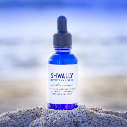 NEW Shwally Methylene Blue Daily Sunshine Serum + Copper Peptides Option by Shwally