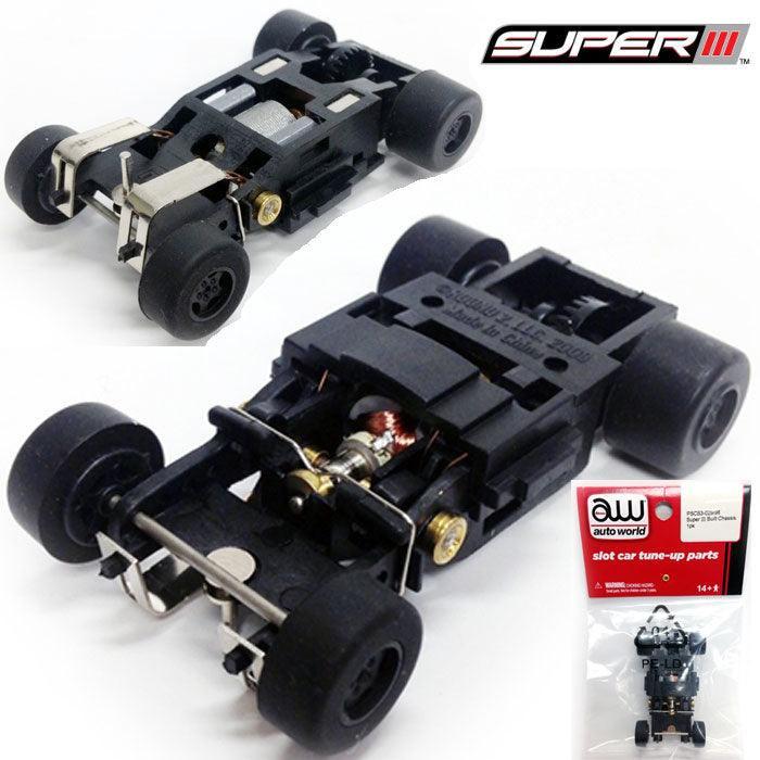 AutoWorld Super III Complete Replacement Chassis HO Slot Car PSCS3-029