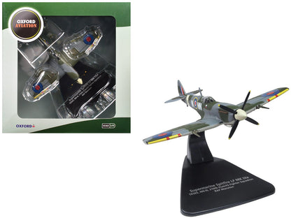 Supermarine Spitfire LF MK IXe Fighter Aircraft "TE565 10th (Czech) Fighter Squadron RAF Manston" Royal Air Force 1/72 Diecast Model Airplane by Oxford Diecast  free shipping USA