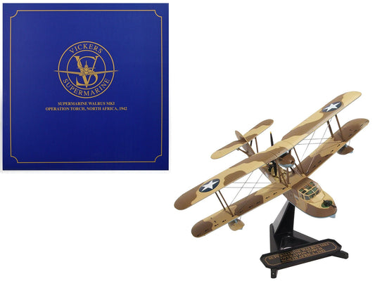 Supermarine Walrus MKI Aircraft "Operation Torch North Africa" (1942) Royal Air Force "Oxford Aviation" Series 1/72 Diecast Model Airplane by Oxford Diecast  free shipping USA