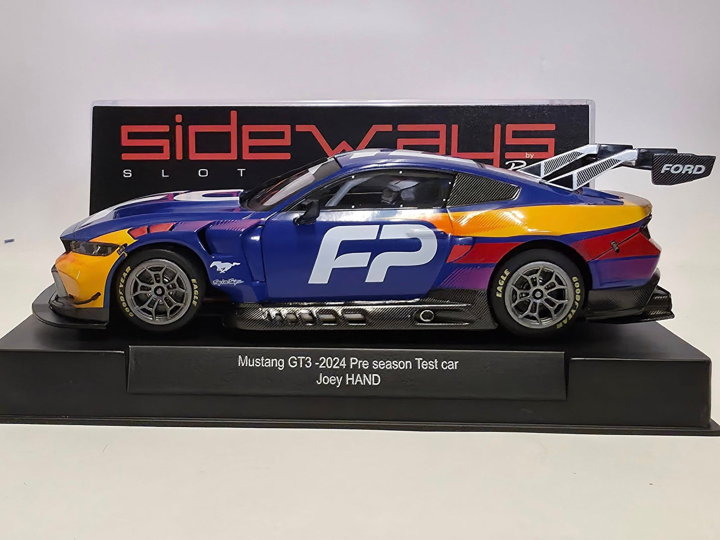 Sideways Ford Mustang GT3 2024 Test Car 1/32 Slot Car SWCAR10A Racer