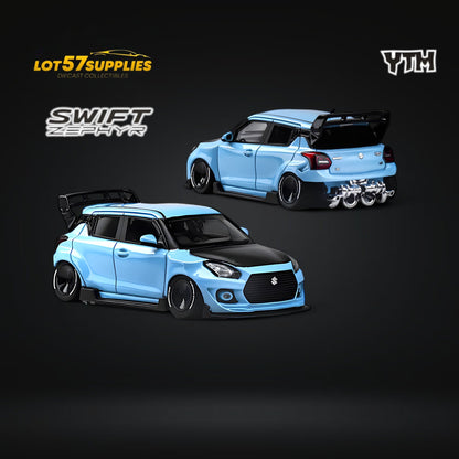YTM Suzuki Swift 3rd Gen Zephyr Modified Version Rear Engine Concept SKY BLUE 1:64