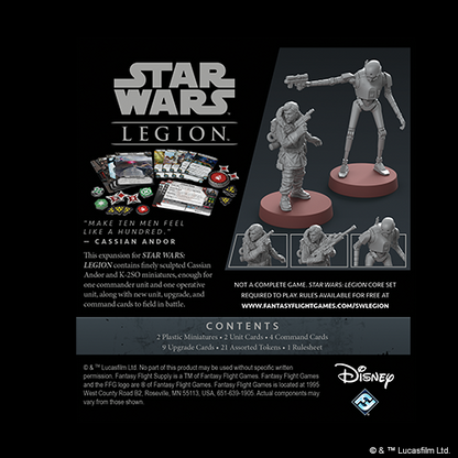 Star Wars: Legion - Cassian Andor and K-2SO Commander Expansion