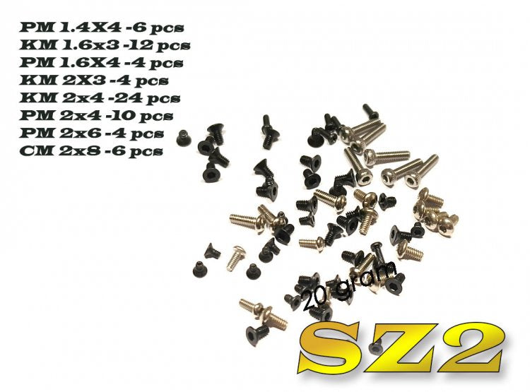 Atomic Racing SZ2-23 SCREW KIT, Complete