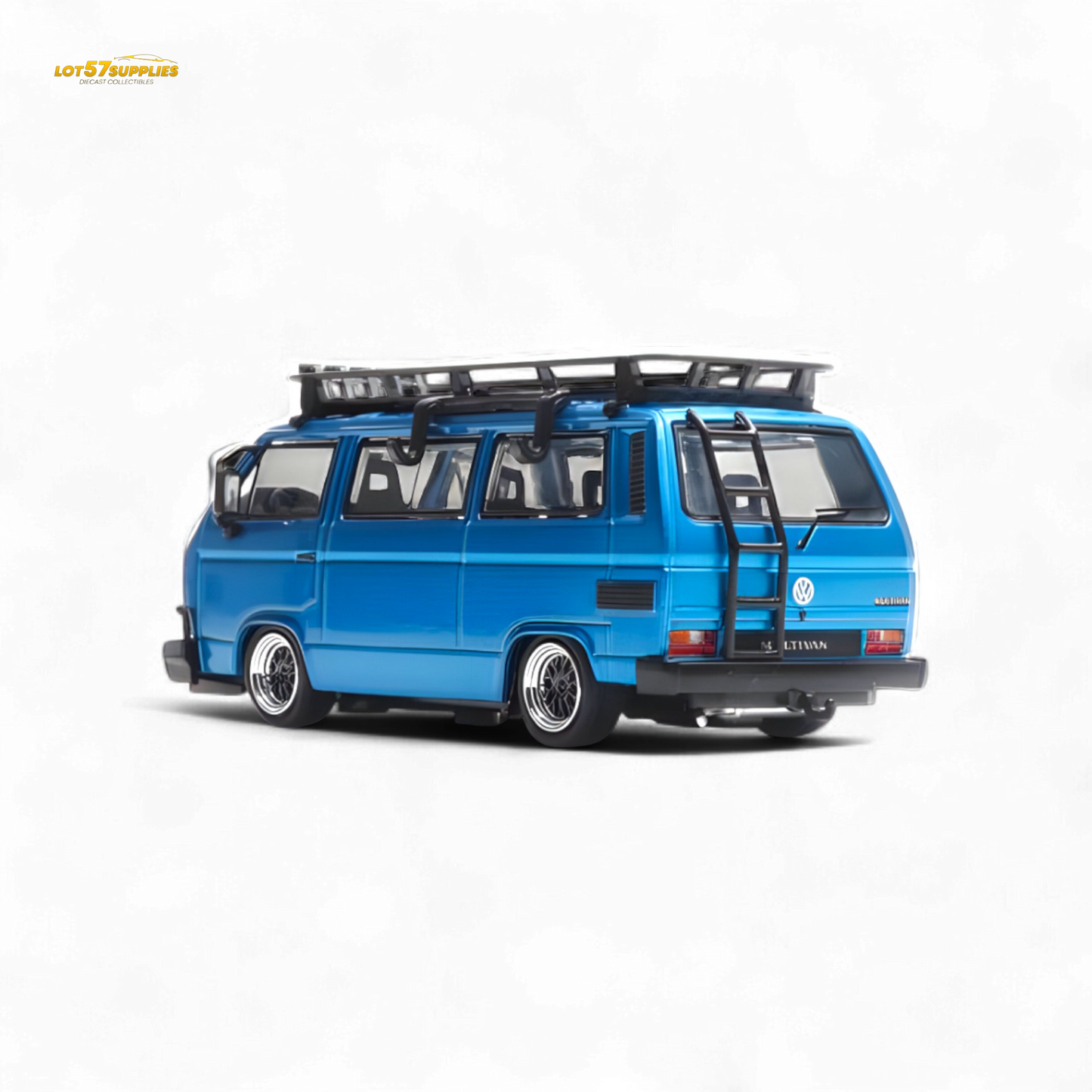 Mortal VW T3 Lowrider Blue - Accessories Included 1:64