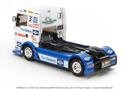 Tamiya 58632 1/10 RC Team Hahn Racing MAN TGS On-Road Kit, w/ TT01 Type