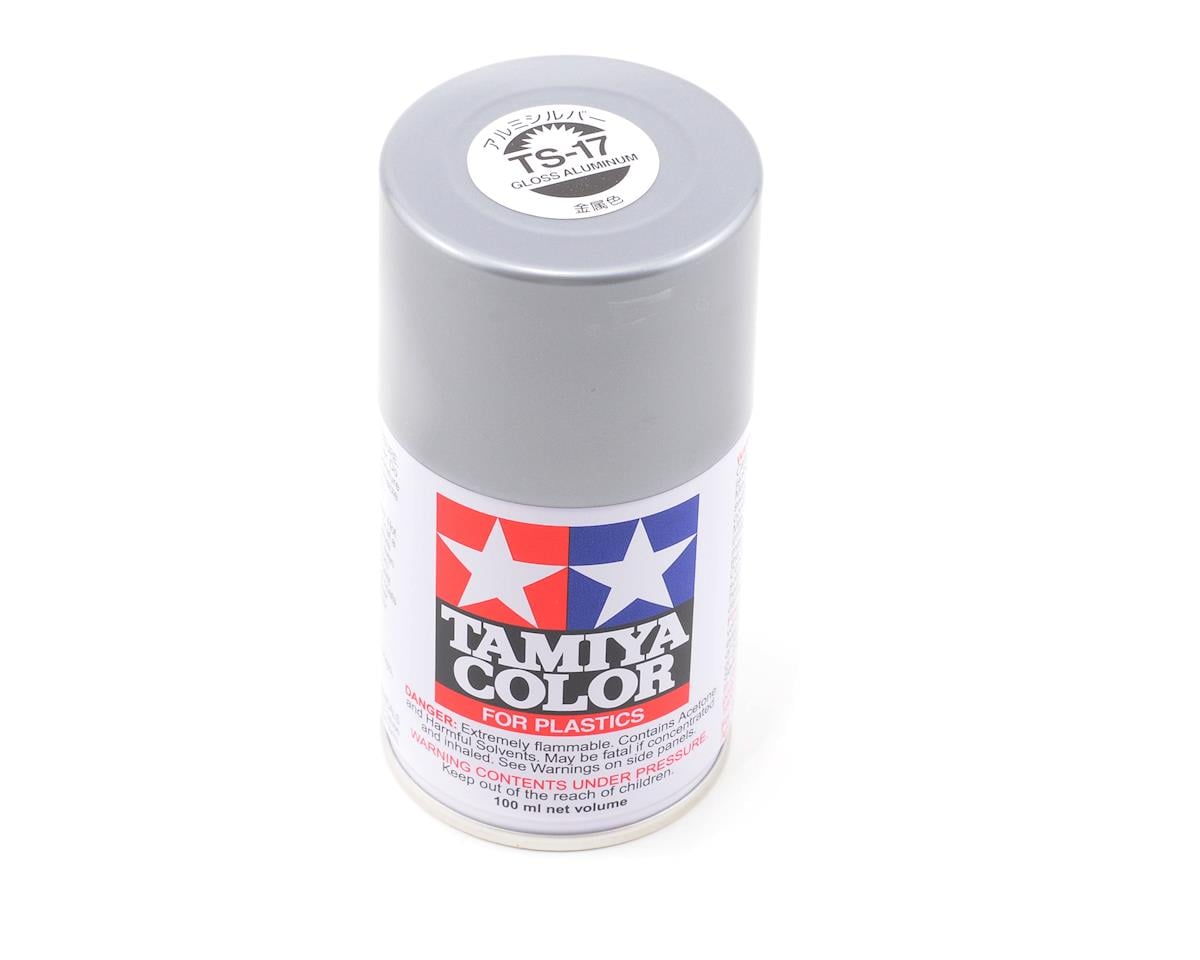 Tamiya 85017 TS-17 Gloss Aluminum Lacquer Spray Paint 100ml