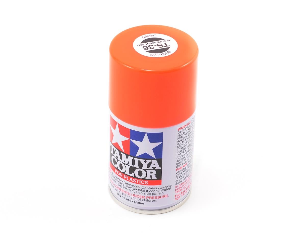 Tamiya 85036 TS-36 Fluorescent Red Lacquer Spray Paint 100ml