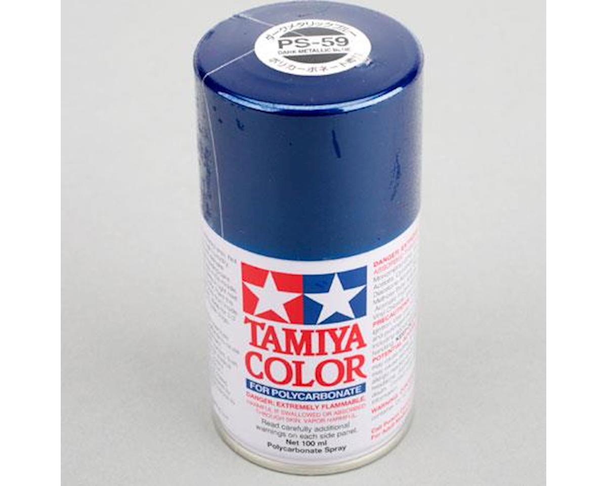 Tamiya 86059 PS-59 Dark Metallic Blue Polycarbonate Spray Paint 100ml